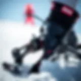 Close-up of Ride C10 bindings showing intricate design details