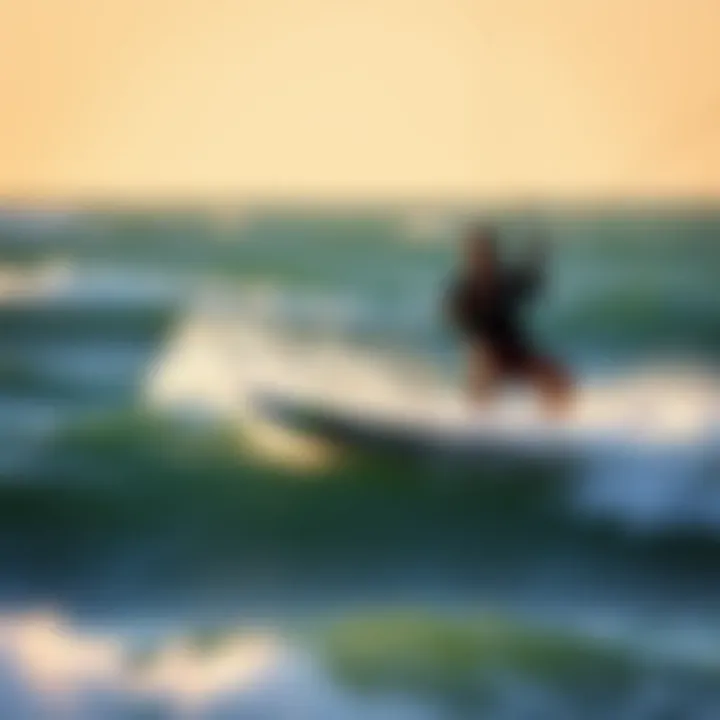 Kiteboarding Adventure with Spleene Kiteboards Dynamic action shot of kiteboarder using Spleene kiteboard in waves