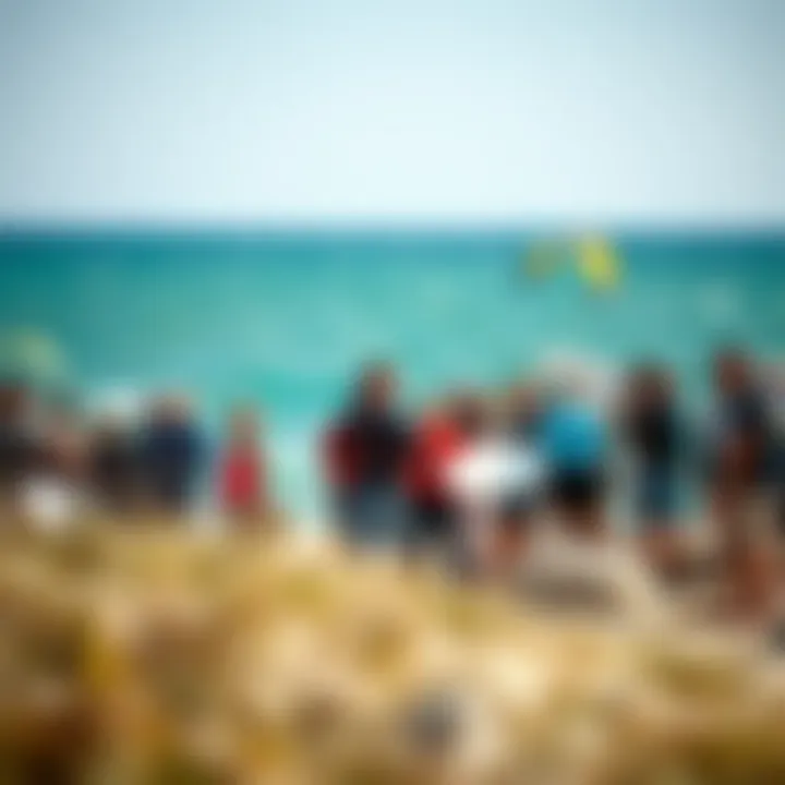 Engaging Community of Kiteboarding Lovers at Surfline Rodanthe Community gathering of kiteboarding enthusiasts