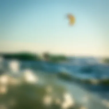 Thrilling Kiteboarding Action at Surfline Rodanthe Kiteboarders enjoying the waves at Surfline Rodanthe