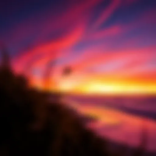 Breathtaking Sunset at Surfline Rodanthe Vibrant sunset over Surfline Rodanthe beach