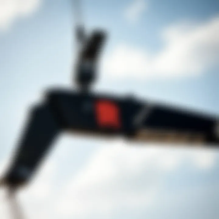 Close-up of the 2016 Rebel kite showcasing its innovative design features