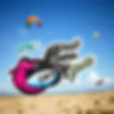 Vibrant kite stickers showcasing unique designs