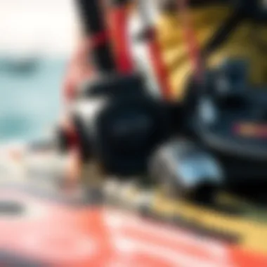 Key Equipment for Kiteboarding Success Close-up of essential kiteboarding equipment