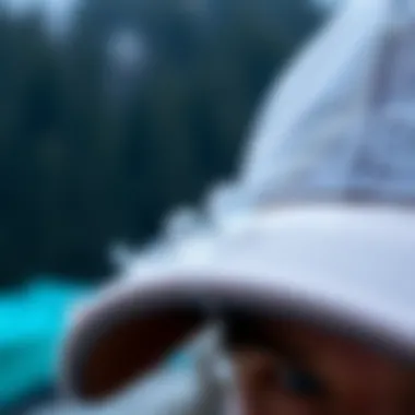 Durable Materials of Waterproof Trucker Hats A close-up view of waterproof trucker hat materials showcasing their durability and resistance to water.