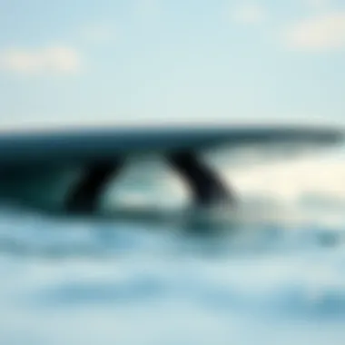 Close-up of hydrofoil technology