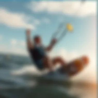 Enhanced Performance: How Life Vests Contribute to Kiteboarding Kiteboarder enjoying a smooth ride thanks to optimal life vest design