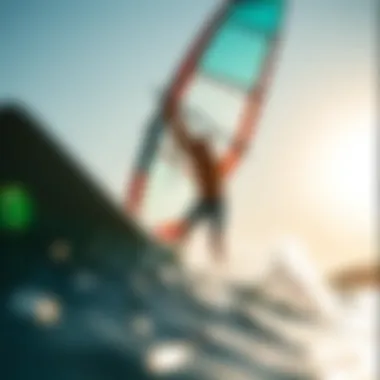 Combining windsurfing and paddleboarding techniques