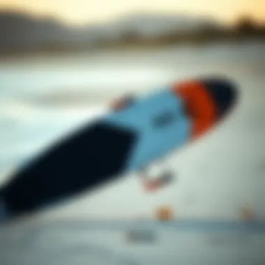 Kiteboard showcasing innovative design at a beach