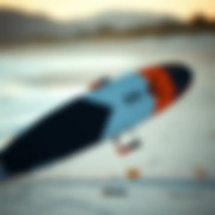 Kiteboard showcasing innovative design at a beach