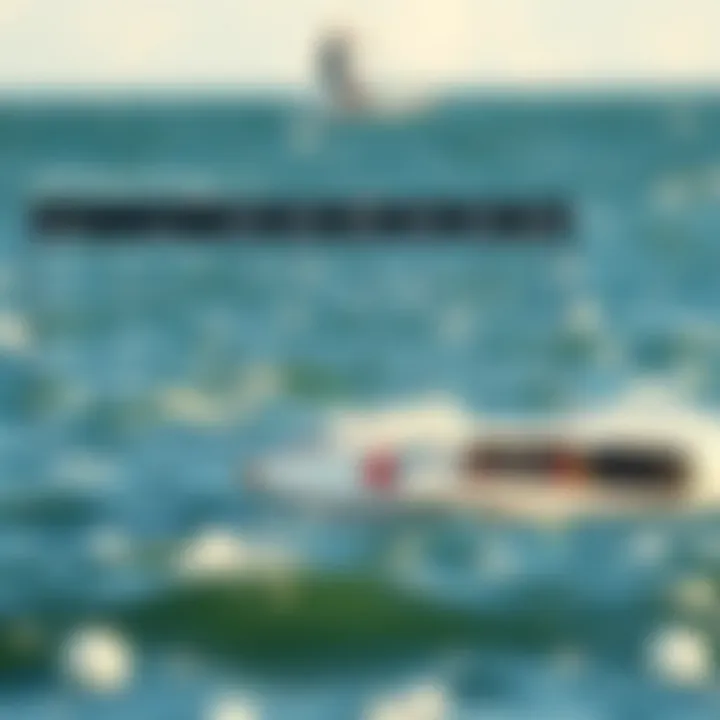 Performance metrics comparison chart for wing foil boards