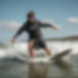 Kiteboarder in a surfing poncho towel