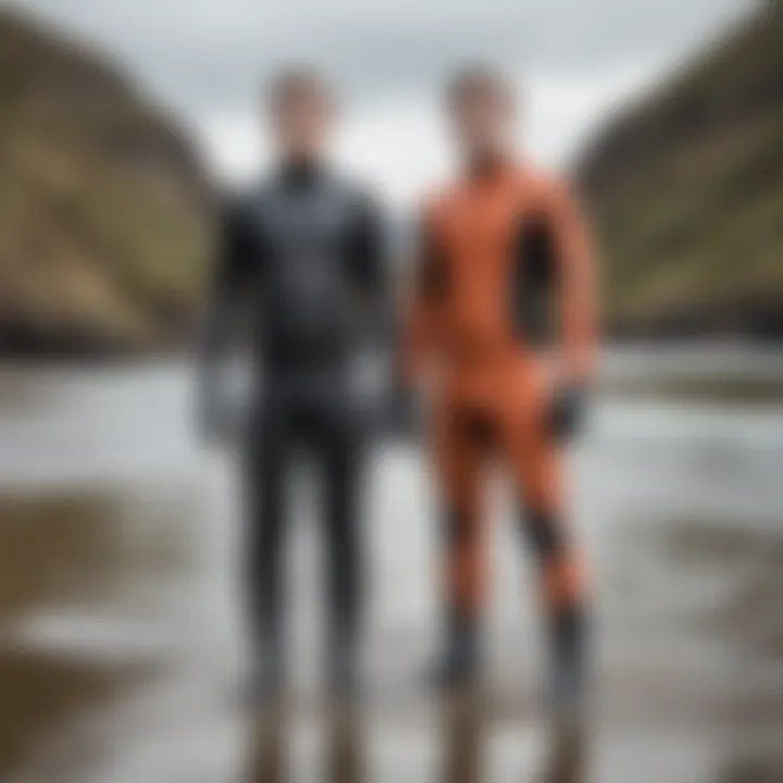 Thermal efficiency chart for wetsuits and drysuits