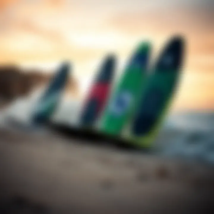 Comparison of various twin tip kiteboard designs