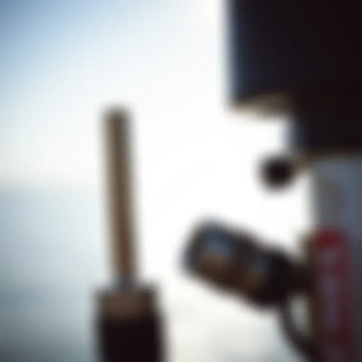 Close-up of a high-quality air pump nozzle adapter