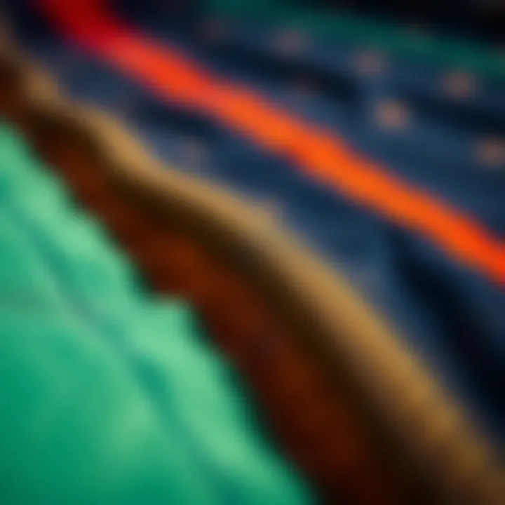 Close-up of high-quality kite material