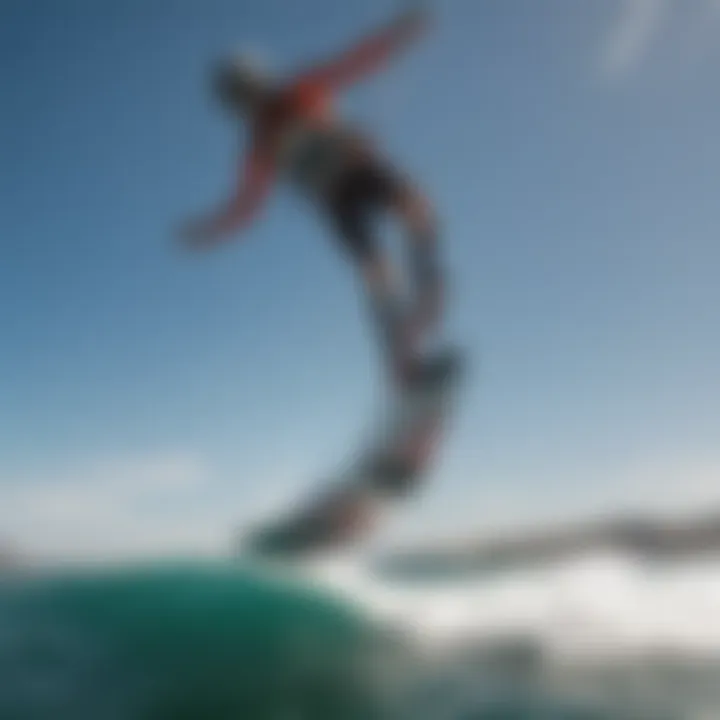 A visual representation of the evolution of foiling technology and its impact on kiteboarding.