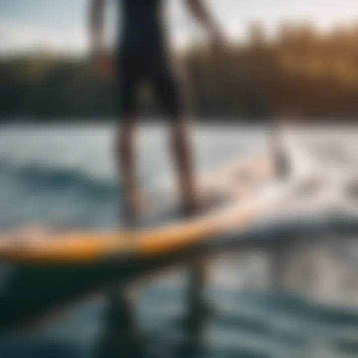 An array of gear essential for hydrofoil paddleboarding, emphasizing proper equipment selection.