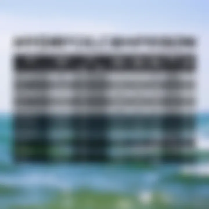 Hydrofoil Price Comparison Comparative chart illustrating different hydrofoil prices and features.