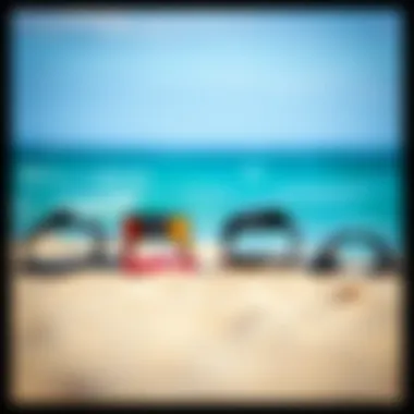 Different styles of footstraps displayed side by side for comparison