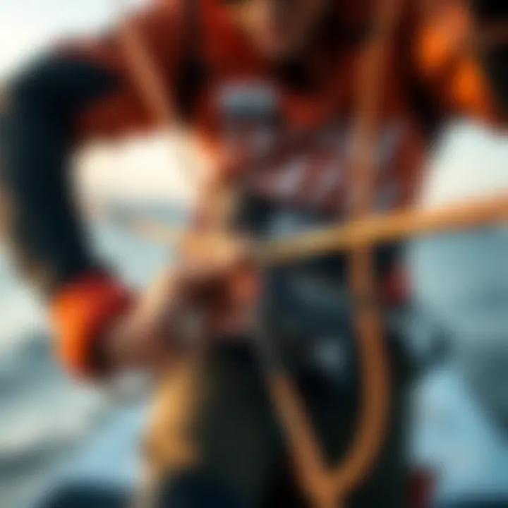 Illustration of proper line maintenance techniques