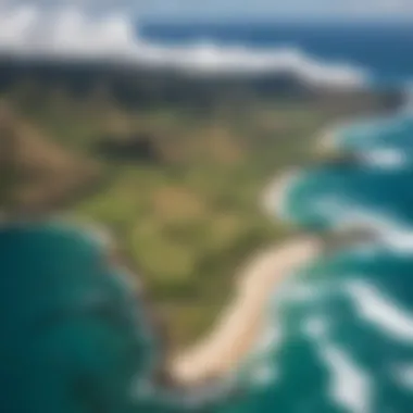 A detailed wind map showcasing Oahu's unique wind patterns