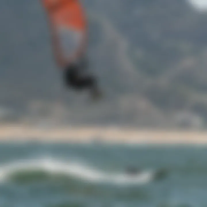 Scenic view of San Francisco Bay with kiteboarders