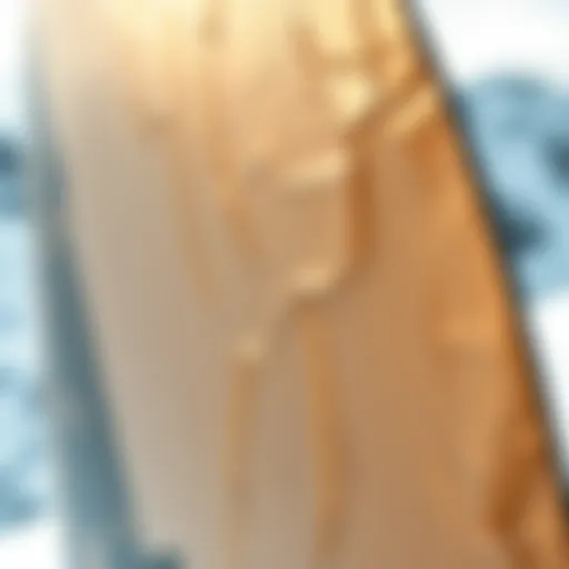 High-quality foil board showcasing material texture