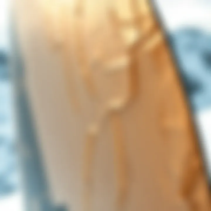 High-quality foil board showcasing material texture