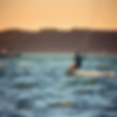 Ideal Conditions for Beginners During Low Tide Calm waters in Falmouth during low tide, ideal for beginners