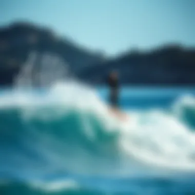 Hydrodynamic Principles: Lift and Drag Illustration of hydrodynamic principles involving lift and drag in foil surfing