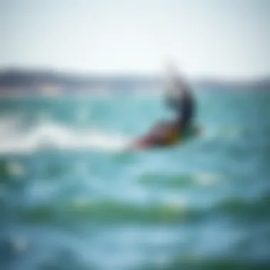 Split Kiteboard Performance in Action Performance characteristics of a split kiteboard in action on water