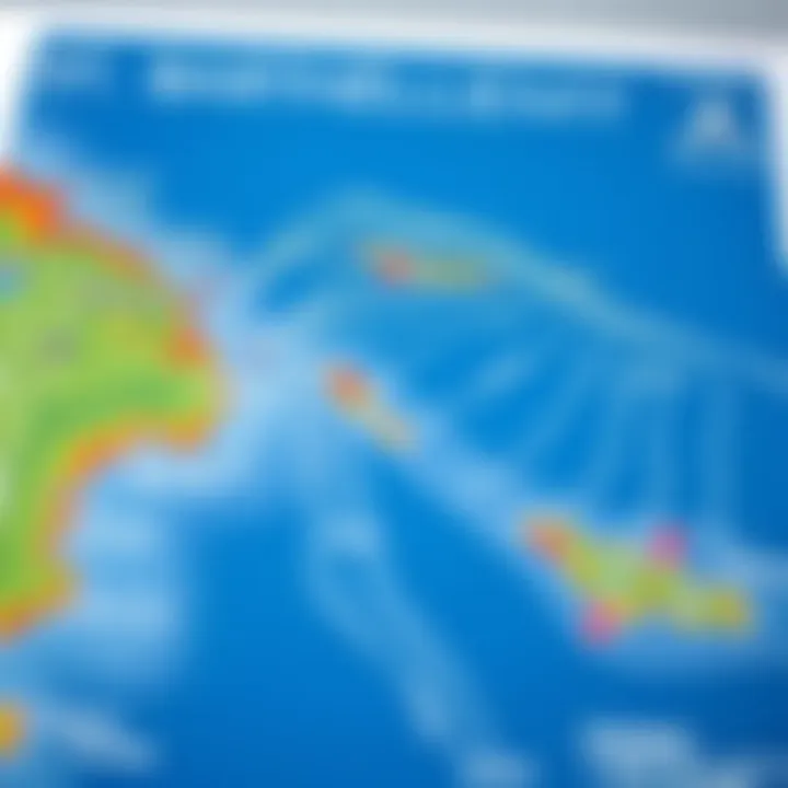 A detailed weather map highlighting wind patterns in St. Barthélemy