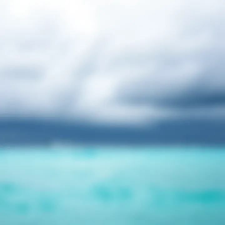 Rainclouds gathering over the ocean