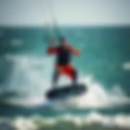 High-performance kiteboarding setup showcasing the Waydoo One in action