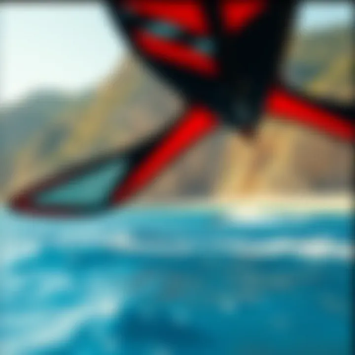 A picturesque coastal landscape ideal for wingfoiling adventures